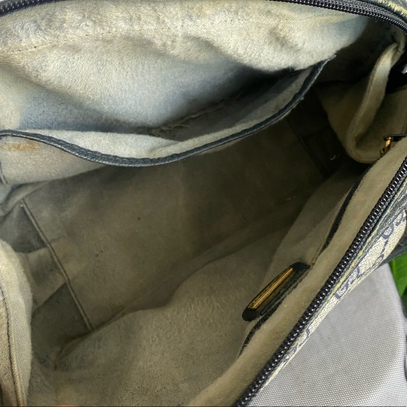 Authentic Gucci GG Web Monogram Design Handbag Matching Wallet - Navy - Picture 9 of 16